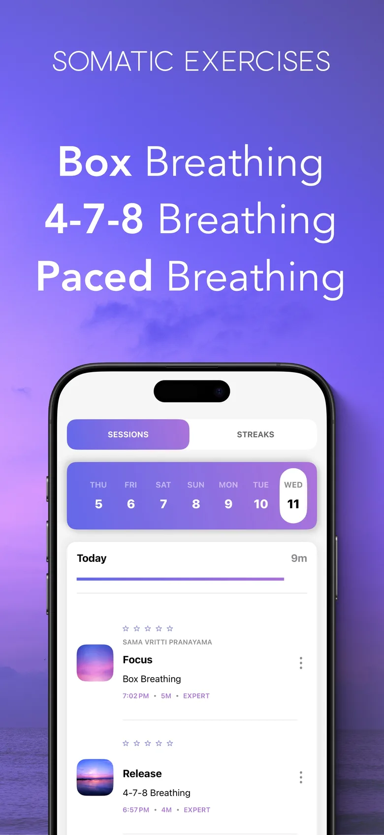 Somatic breathing exercises